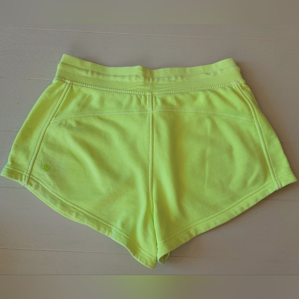 Lululemon Inner Glow High Rise Shorts in Neon Garment Dye Solid Highlight Yellow - Picture 11 of 14